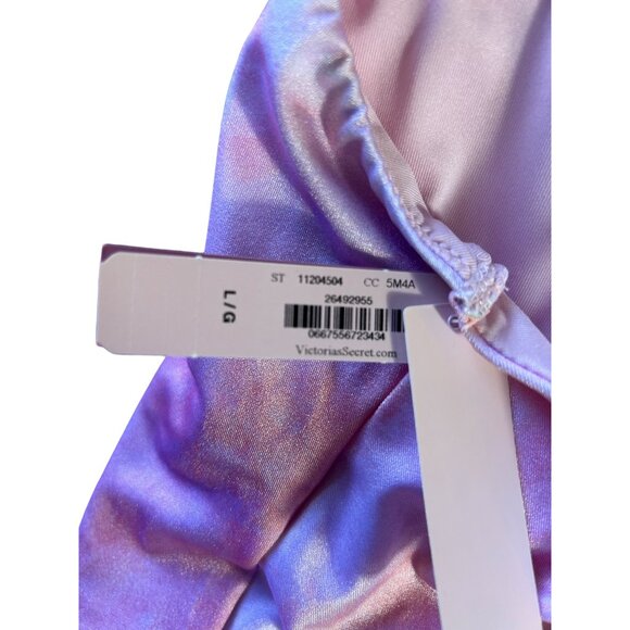 Victoria's Secret Shimmery Pink Tie-Dye One Piece Swimsuit L NWT - Picture 9 of 11